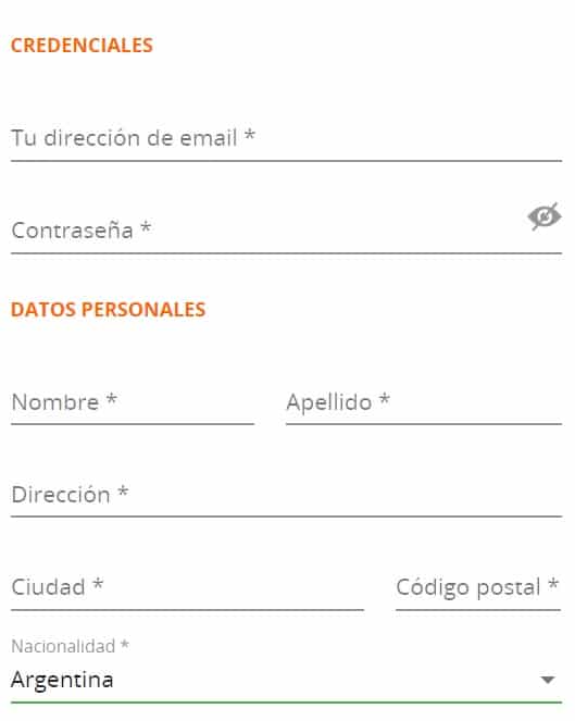 Registro Betsson Argentina