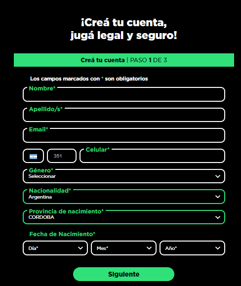código promocional bplay